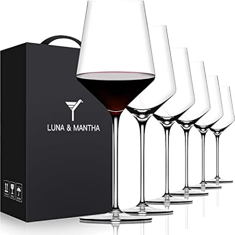 LUNA&MANTHA Premium Crystal Wine Glasses Cover