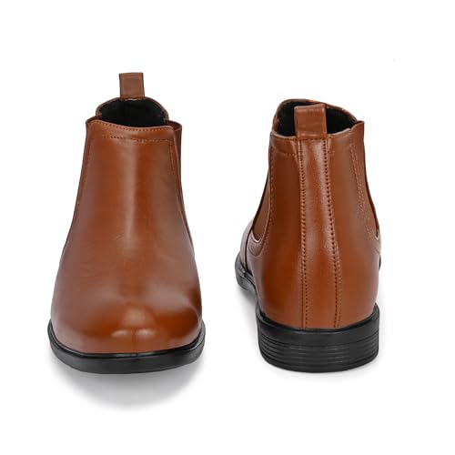 Image of Amico Men's Slip On Fashion Chelsea Boots | High Tops, Soft Cushioned Insole, Comfortable Fit, Trendy, Stylish Boots