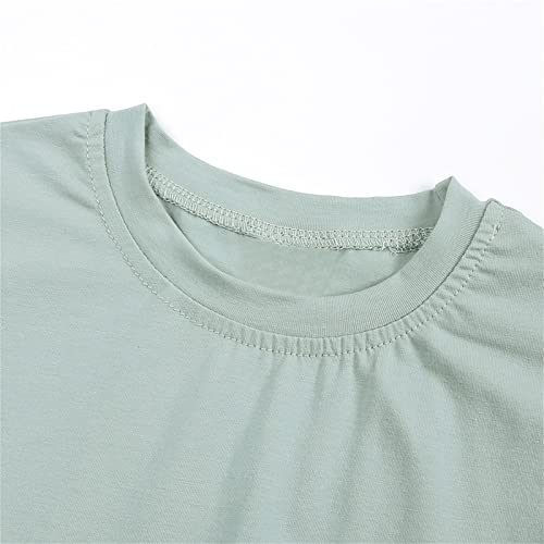 Boys Girls Basic Tees for Toddler Baby Short Sleeve Solid Color T Shirts Crewneck Cotton Undershirts Cute Summer Tops3