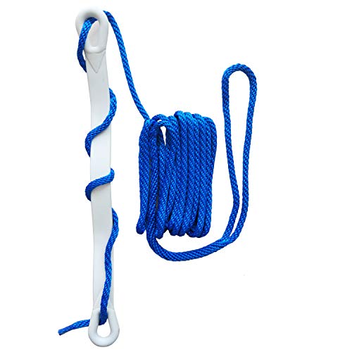 Amarine Made 3/8 Inch 20 Feet Mfp Solid Braided Dock Line With Snubber #TOP1