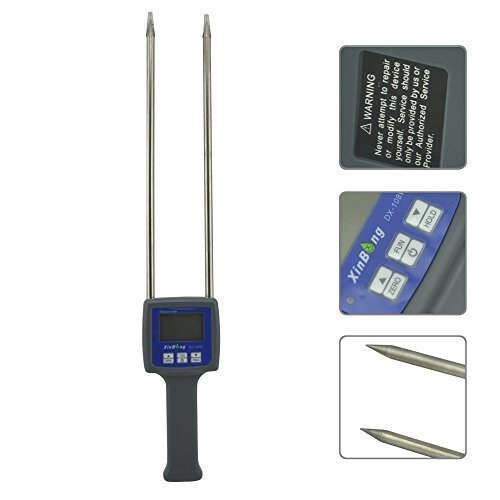 Professional Wood Sawdust Powder Meter Hay Bale Moisture Wood Dust Tester DX...