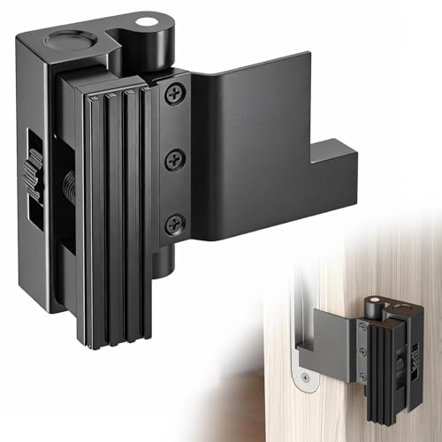 Portable Door Lock Door Reinforcement Lock Portable Door Lock for Travel - No Drilling Interior Doors for Apartments Hotels bedrooms