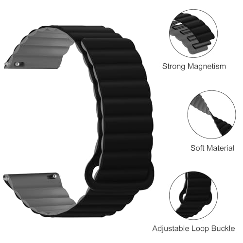 Correa 18mm Silicona Magnética para Garmin Venu y Forerunner miniatura 2