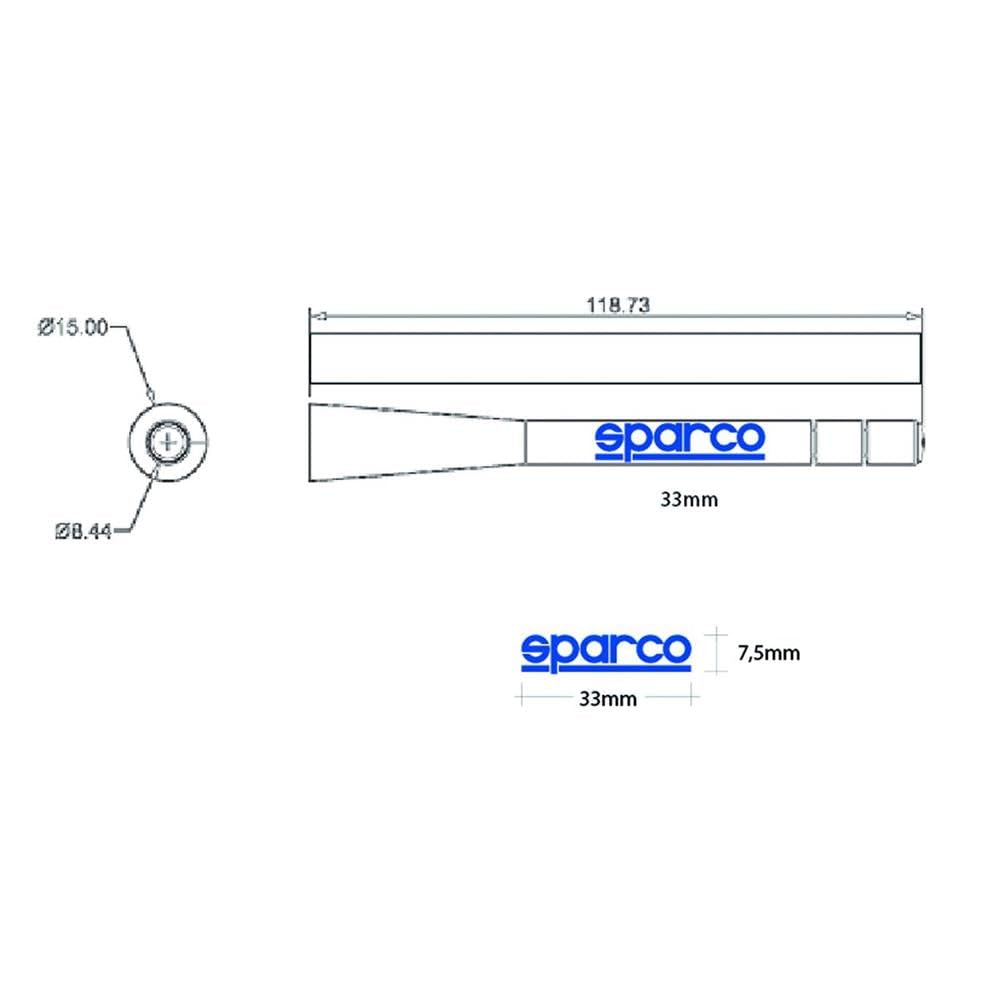 Sparco Urban OPC14160001 uniwersalna czarna samochodowa antena radiowa FM