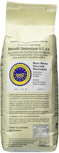 Riso Vialone Nano Melotti I.g.p. | Italian Premium Quality Risotto Rice | 2.2Lb (1Kg) #TOP1