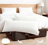 DEITAS Daunenkissen Federkissen - Luxus Daunenkissen zum Schlafen, 100% Bio-Baumwollbezug(Weiß,40x80 cm (2 Stück)).