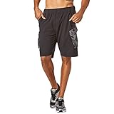 Ajuste perfecto. Zumba Fitness® - Pantalones Cortos para Hombre, Todo el año, Dancing Warrior Cargo - Pantalones Cortos para Hombre, Hombre, Color Bold Black, tamaño Extra-Small