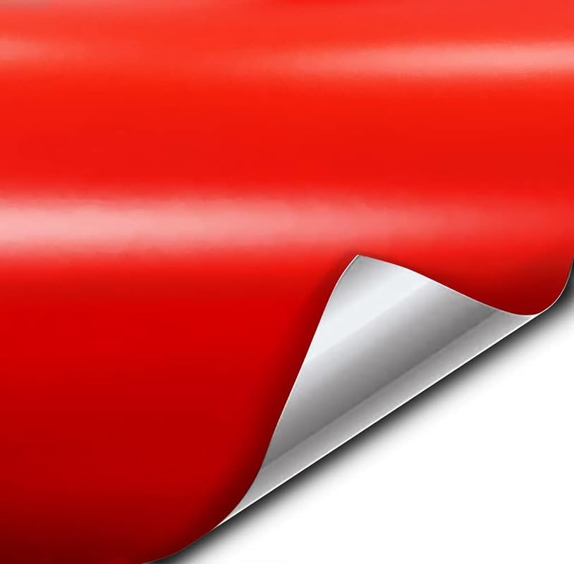 Image of CREON Vinyl Wrap for Car & Bike Self Adhesive Vinyl Wrap Sheet Sticker & Decal Roll Film Auto Car Vehical Air Release (2 feet x 6 feet, Red Matte Wrap)