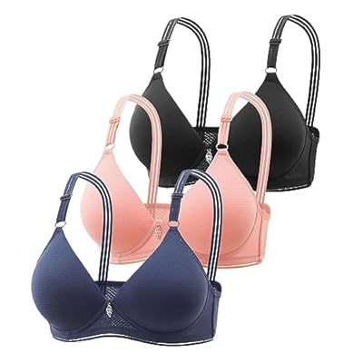 Genérico Pack 3 Sujetador Top Invisible sin Costuras sin Aros sin Relleno de Licra con Tirantes Regulables | Ya disponible en tu tienda friki favorita! En mundofriki.es!