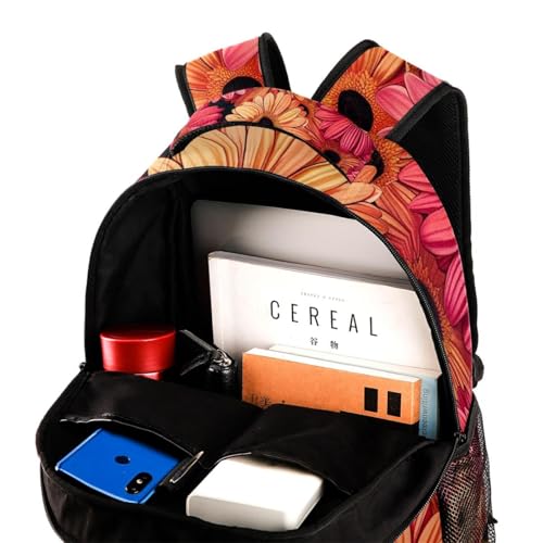 Sac à dos d ecole Gerbera rose taille unique multicolore avec porte bouteille