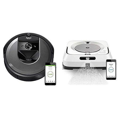 iRobot Roomba i7 (7150) Robot Vacuum with Braava Jet M6 (6110) Ultimate Robot