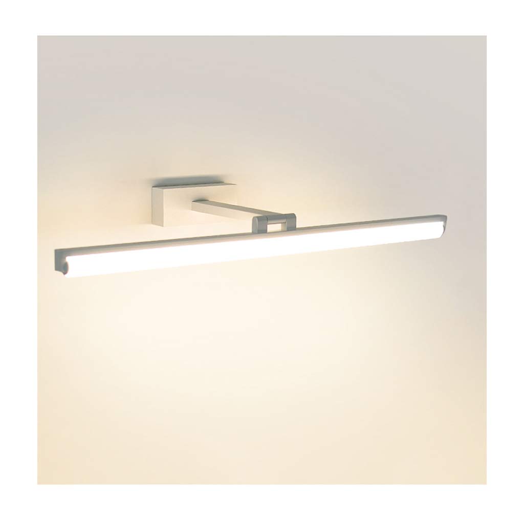 Lampe de miroir de bain LED sans poinçon applique murale à lumière chaude