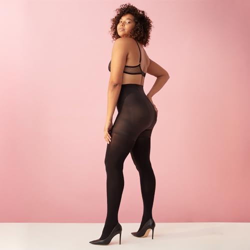 Image of CALZITALY HIGH WAIST PANTYHOSE | OPAQUE SHAPING TIGHTS | WINTER PANTYHOSE | 80 DEN | BLACK | S, M, L, XL | ITALIAN HOSIERY |