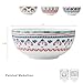 Mikasa Painted Medallion Set of 4 Bone China All Purpose Soup Cereal Bowl, 18 Ounces