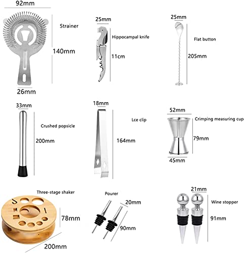 Set para hacer cócteles con soporte giratorio 750 ml miniatura 6