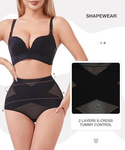 Image of Dulchany Tummy Control Shapewear Panties for Women Body Shaper Underwear Girdle Panty