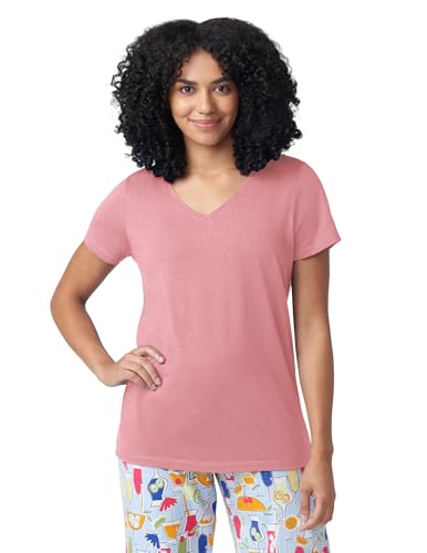 Image of HUE Women's Summer Vacation Pajama Separates, Soft, Whimsical Print Pjs with Tropical Beach Themes, Flip Flops, Cocktails
