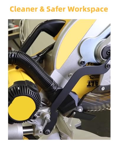Dust Collection Port for DeWalt DWS779 & DWS780 Miter Saws - 5 Hose Adapters, Maximizes Dust Extraction for Clean Work Environment - Thumbnail 5