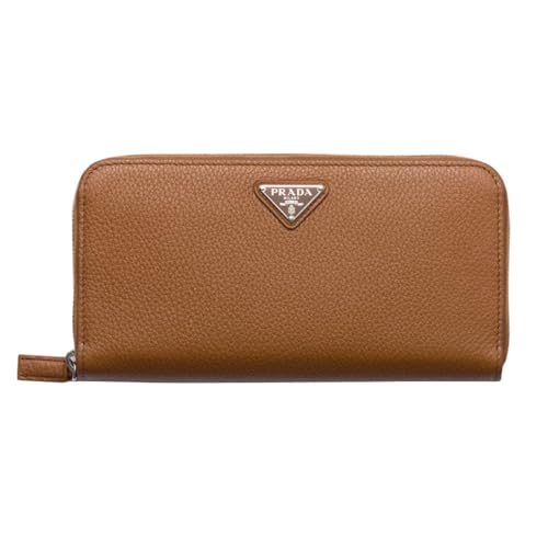 [プラ.ダ]財布 長財布 サフィアーノトライアングルロゴ ブラック レディース 1ML506 QHH F0002[並行輸入品] (コニャック)