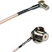 3 feet RG316 MS147 Angle Male to UHF Female Angle Bulkhead RF Pigtail Coaxial Cable