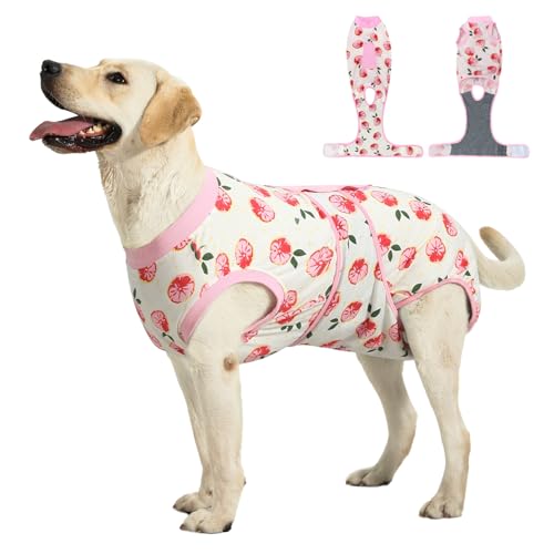 Recovery Suit for Dogs Cats After Surgery Cone Alternative Pink S