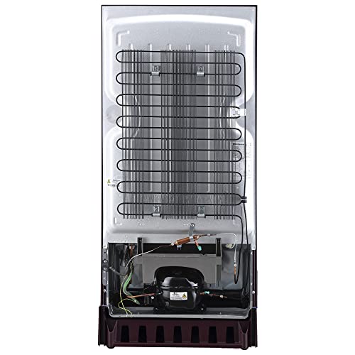 Image of LG 215 L 3 Star Direct-Cool Single Door Refrigerator Appliance (GL-D221ASVD, Scarlet Victoria, Base Stand with drawer, 2022 Model)
