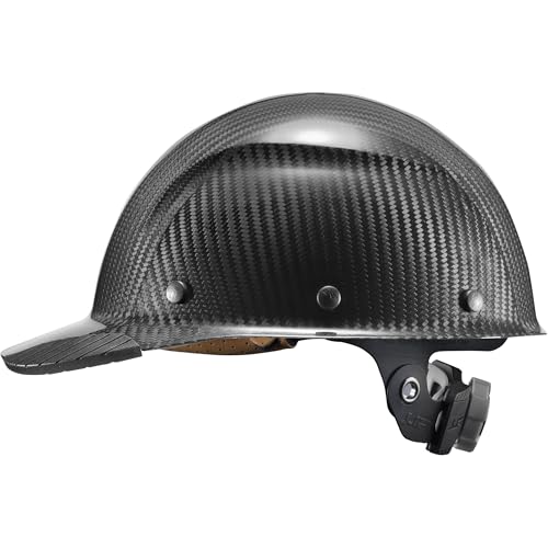 Lift Dax Carbon Fiber Cap Brim Safety Helmet/Hard Hat Black