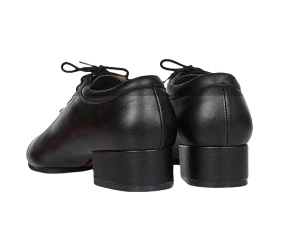 Zapatos de Baile de Salón para Hombre de Cuero con Tacón de Encaje 3cm 4,5cm Salsa Latina
