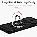 YZOK for iPhone 12 Mini Case,with Slide Camera Cover HD Screen Protector,[Camera Protection] [Magnetic Rotate Kickstand] Military Grade Shockproof Heavy Duty Protective Case for iPhone 12 Mini-Black