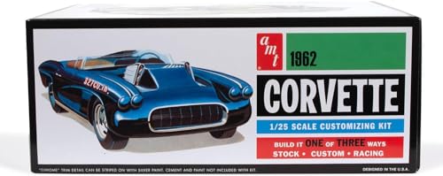 Platz AMT 1/25 1962 Chevrolet Corvette 3 en 1 miniatura 2