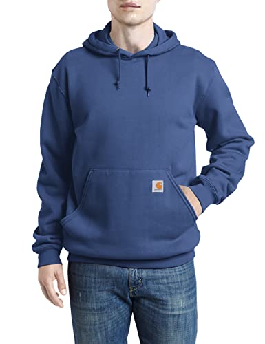 Image of Carhartt Men's Signature Sleeve Logo Midweight Sweatshirt Hooded
