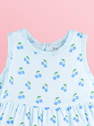 Image of Kidbea Bamboo Cotton Baby Girl Dress, Sleeveless Casual Wear Girls Frock