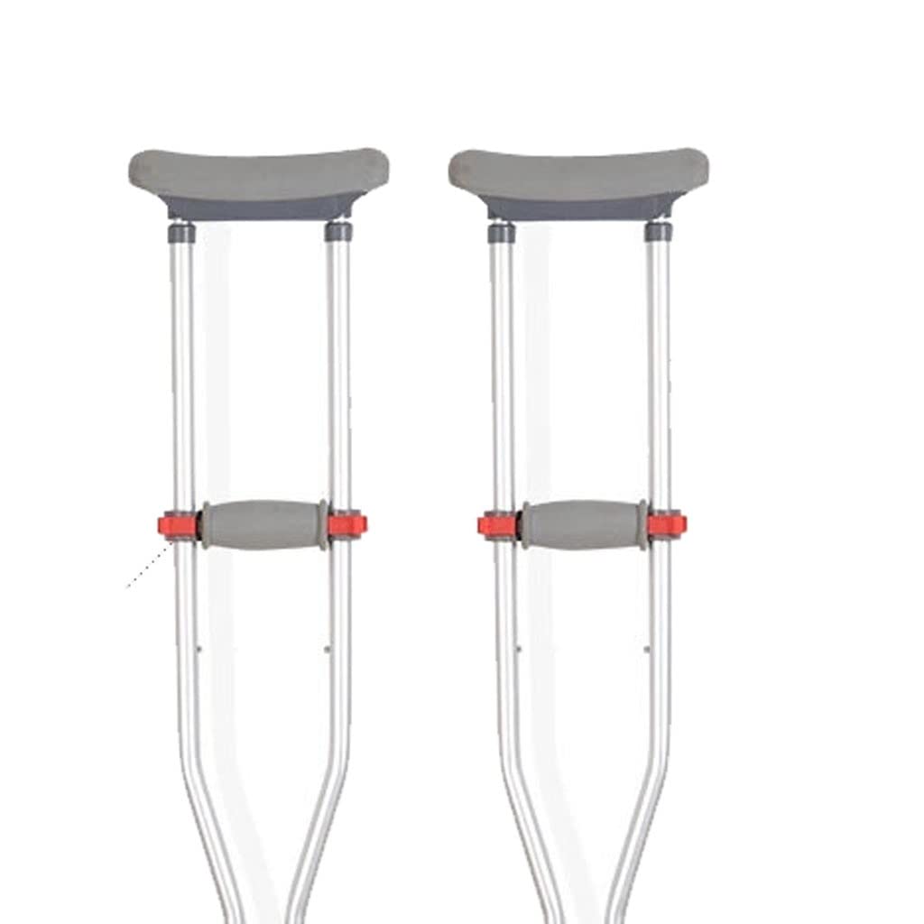 GCX- Muletas 3 en 1 Muletas for Axilas Muletas con Ajuste de múltiples Paradas Muletas for Axilas Súper Resistentes al Desgaste Paquete de Dos muletas Firma