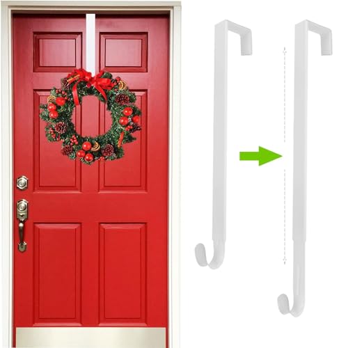 Adjustable Wreath Hanger for Front Door, Wreath Door Hanger Front Door Wreath Hook from 15
