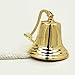 Nautical Premium Polished Brass and Nickel Coated Door Functional Bells | Exclusive Pirate's Decor Gifts Collectibles | Nagina International (Brass, 09 Inches)