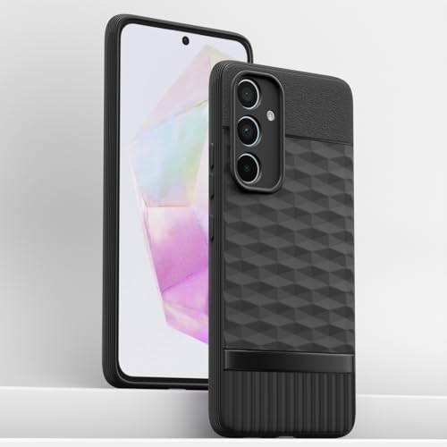 Image of Amazon Basics Back Cover for Samsung Galaxy A35 5G| Full Camera Protection | TPU Soft Flexible Shockproof Back Cover(Black)