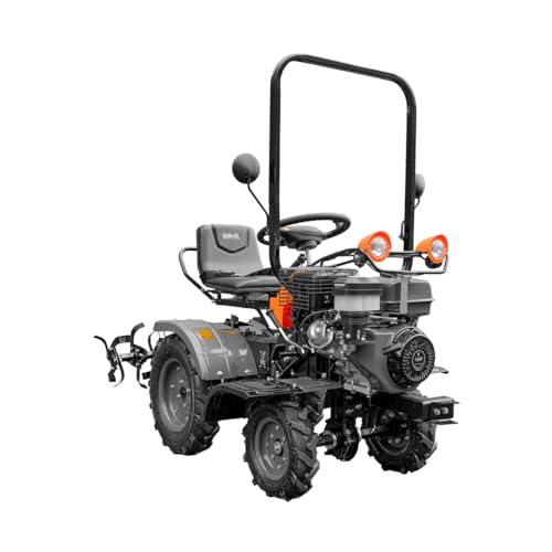 Kawapower Mini Tractor Cultivador 14HP Gasolina - Arranque Eléctrico, 4 Velocidades