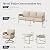 SUNSHINE VALLEY Metal Frame Patio Furniture Set, 5 PCS Modern Outdoor Patio Furniture Set, Wood-Like Patio Seating with Coffee Table and Patio Swivel Chairs, Patio Conversation Set for Backyard Deck