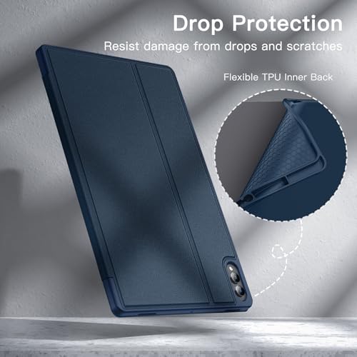 Image of JETech Cover Case for Samsung Galaxy Tab S11 Ultra with S Pen Holder, Slim Folio Stand Protective Tablet Cover, Multi-Angle Viewing, Auto Sleep /Wake (Navy)