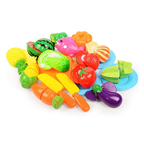 SunaOmni Spielzeugküche, Spielküchenzubehör, Kinderküchenset, Spielküche, Spielzeug, Gemüse, Früchte, Zum Spielen