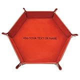 AIFLM Personalized Leather Storage Tray for Dad - Dad Gift PU Leather Valet Tray - Unique Dad Birthday Gifts from Daughter Son - Unique Birthday Gifts for Fatehr Husband Men