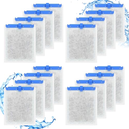 Image of 16 Large Filter Cartridges Compatible with Tetra Whisper Bio-Bag Filter Cartridges Large, for Whisper 20i 40i, IQ20 /30 /45 /60,PF20 /30 /40 /60 and Repto Filter, for Large Aquarium Filter Cartridge