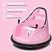 LUIBAS 12V Kids Ride on Bumper Car Kids Ride On Electric Bumper Car for Toddlers with Remote Control, 360 Degree Spin for Baby Boy and Girls Riding Bumping Toy Gifts Cars for Toddler, Pink
