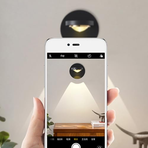 Iluminación para cabecera dormitorio y pasillos modernos con aplique LED circular blanco 4