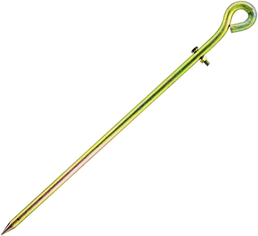 Ground Rod, Grounding Electrode Iron Made Galvanized Earthing Rod Ground Rod for Lightning Protection, Great for Electric Fences, Antennas, Satellite Dishes, Other Grounding and Bonding Needs - 0.5M