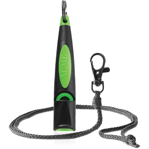 ACME 211.5 Alpha Dog Whistle - Black/DG Green - With Lanyard