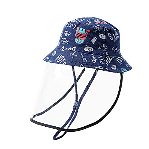 Sun Hats Protection Sun Full Face Hat Removable Sun Hat for Baby Infant (1-2 Years Old) Blue