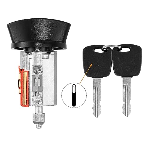 Lockcraft C-42-195 Replacement NEW Ford Ignition Switch Lock Cylinder With 2 OEM Logo Keys &ndash; Non-Transponder, Direct Fit Ford Logo Keys Lock Cylinder