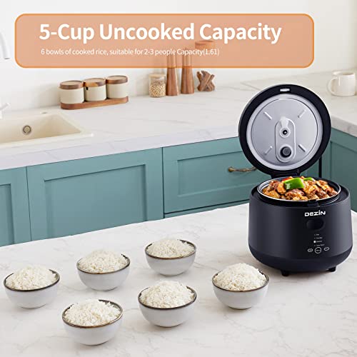 Dezin Rice Cooker 4 Cups Uncooked, Small Rice Cooker Steamer With Removable Nonstick Pot, Bpa Free, Keep Warm & 24 Hours Time Delay Function, Mini Rice Cooker For Rice, Simmering Grain, Oatmeal, Quinoa #TOP2