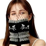 Women’s Knitted Fingerless Gloves, Cat...
